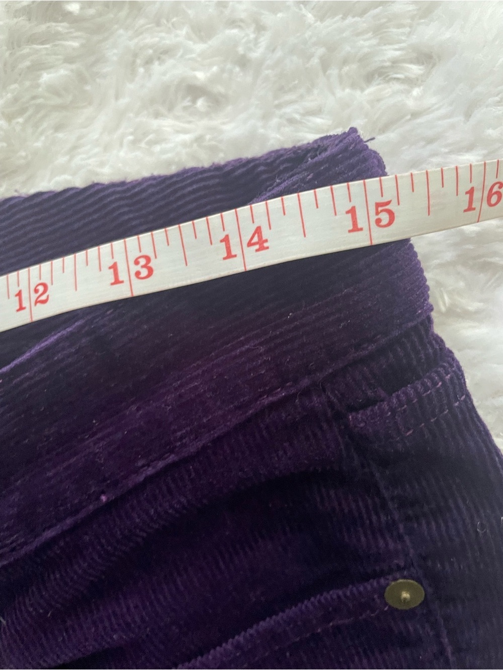 New without tag Polo by Ralph Lauren corduroy straight leg purple jeans - Picture 6 of 8